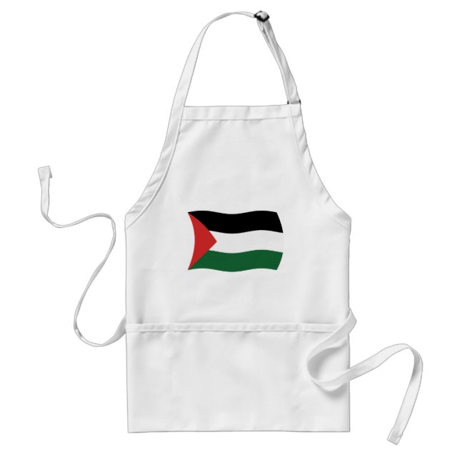 Delantal Apron con bandera de la Autoridad Palestina (Frente)