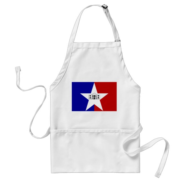 Delantal Apron con bandera de la ciudad de San Antonio, Est (Frente)