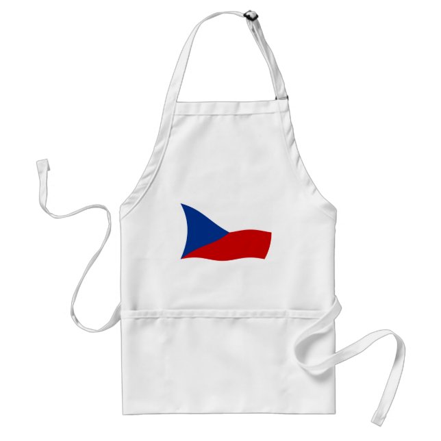 Delantal Apron con bandera de la República Checa (Frente)