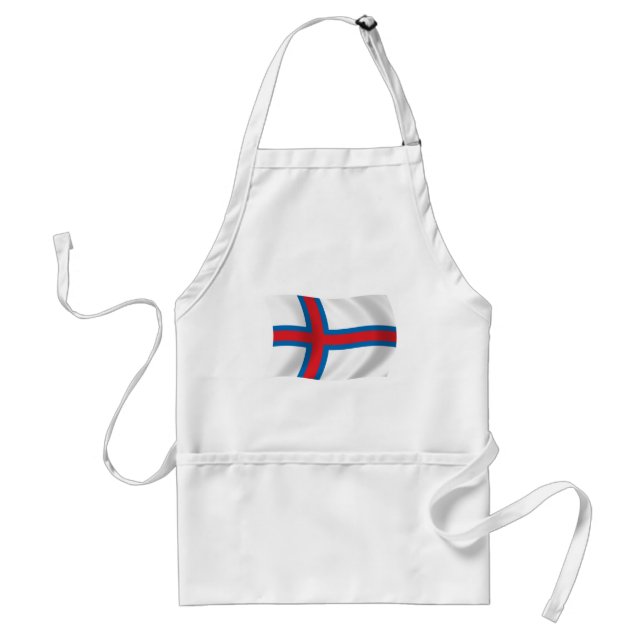 Delantal Apron con bandera de las islas Feroe (Frente)