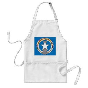 Delantal Apron con bandera de las Islas Marianas del Norte,