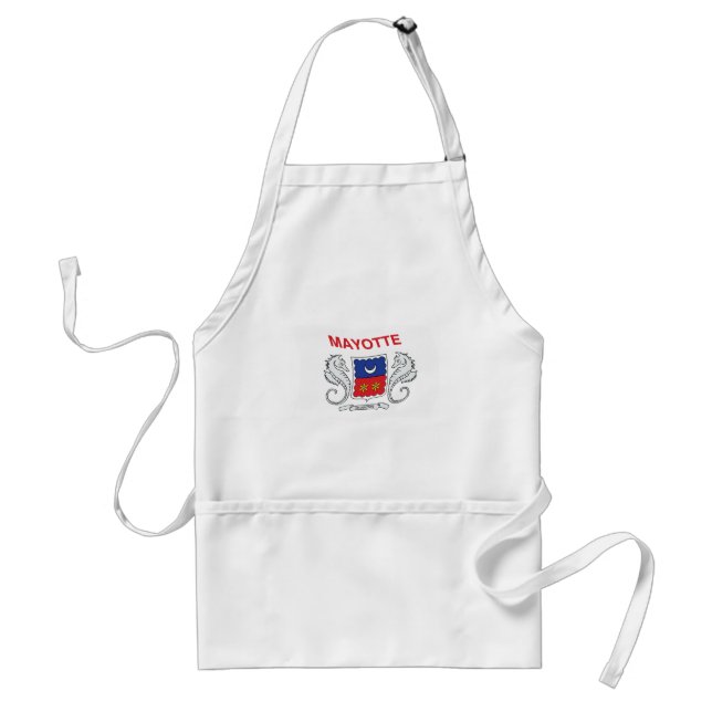 Delantal Apron con bandera de Mayotte (Frente)