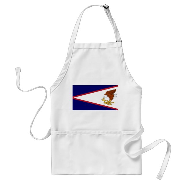 Delantal Apron con Bandera de Samoa Americana, EE.UU. (Frente)