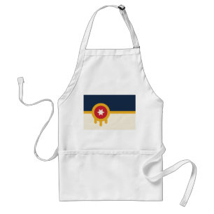 Delantal Apron con bandera de Tulsa, Oklahoma
