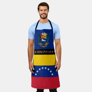Delantal Apron con bandera de Venezuela, cocina de chefs de