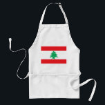 Delantal Apron con bandera del Líbano<br><div class="desc">Cocine con estilo y muestre su orgullo libanés con este delantal vibrante que cuenta con la bandera del Líbano. Celebre la rica herencia y cultura del Líbano con este llamativo delantal, adornado con las icónicas rayas rojas y blancas y el emblema de un árbol de cedro. Ya sea que esté...</div>