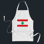 Delantal Apron con bandera del Líbano<br><div class="desc">Cocine con estilo y muestre su orgullo libanés con este delantal vibrante que cuenta con la bandera del Líbano. Celebre la rica herencia y cultura del Líbano con este llamativo delantal, adornado con las icónicas rayas rojas y blancas y el emblema de un árbol de cedro. Ya sea que esté...</div>