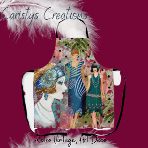 Delantal Apron con destellos Art Deco