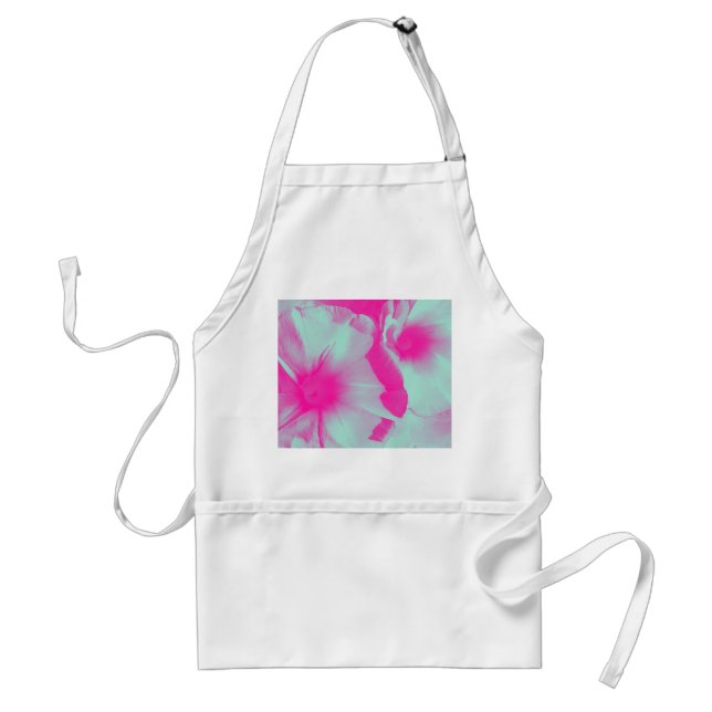 Delantal Apron con diseño floral (Frente)