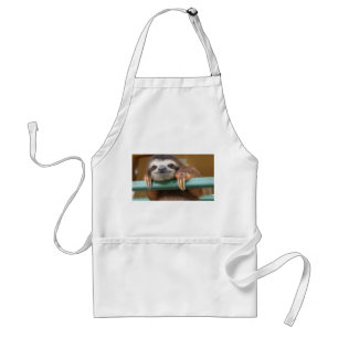 Delantal Apron con esloth, tamaño medio 3 bolsillos
