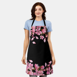 Delantal Apron con flores de cerezo