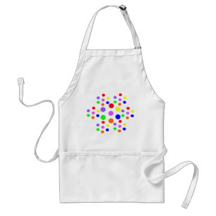 Delantal Apron con focos de arcoiris florales