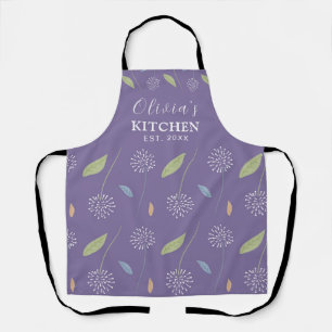 Delantal Apron con fondo de pantalla floral encantador y pe
