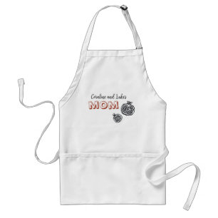 Delantal Apron con granadas y la inscripción "mamá"