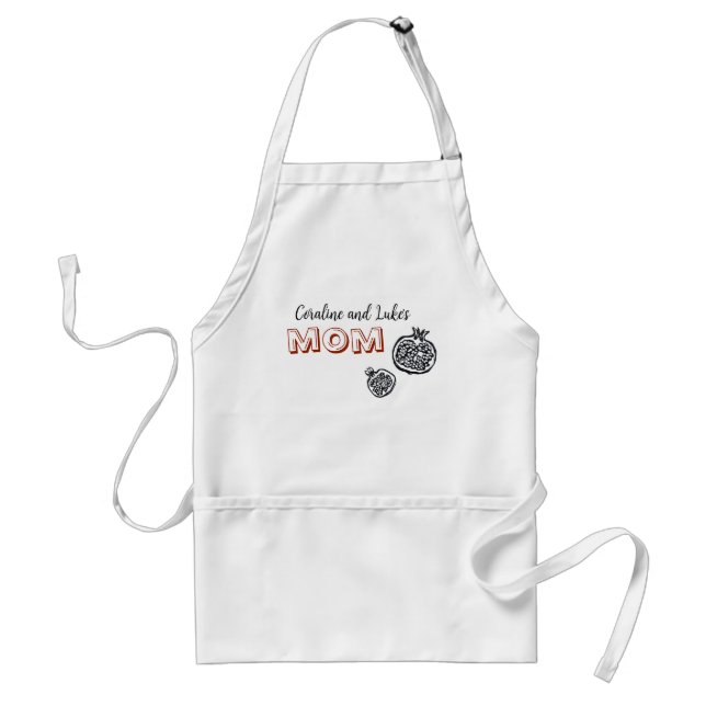 Delantal Apron con granadas y la inscripción "mamá" (Frente)
