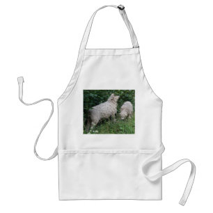 Delantal Apron con hojas de comida de oveja