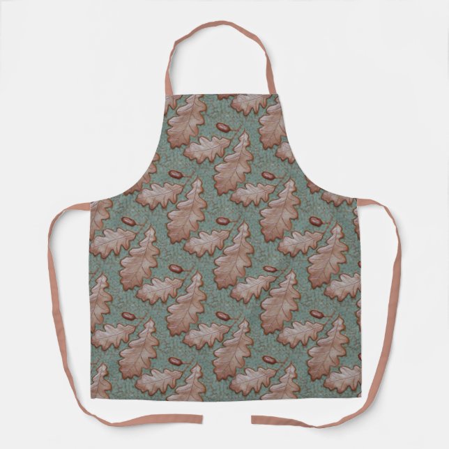 Delantal Apron con hojas de roble (Anverso)