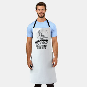 Delantal Apron con imagen de salchicha barbacoa