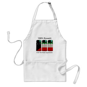 Delantal Apron con jarras de especias de bandera de Kuwait