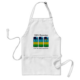 Delantal Apron con jarras de especias de la bandera de Ruan