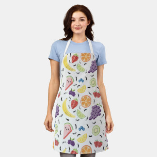 Delantal Apron con patrón de frutas