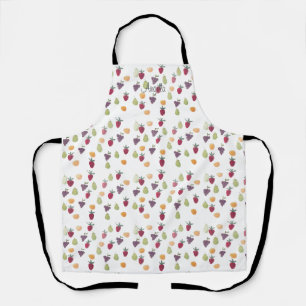 Delantal Apron con patrón de frutas