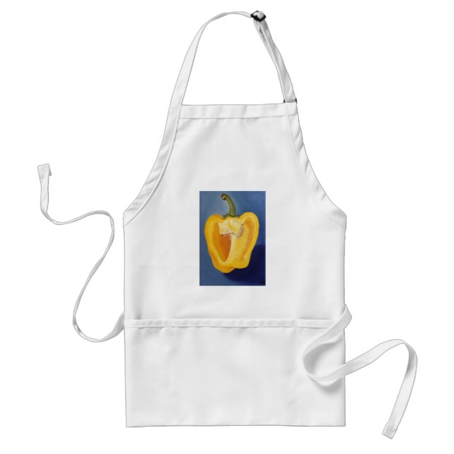 Delantal Apron con pintura de pimienta amarilla (Frente)