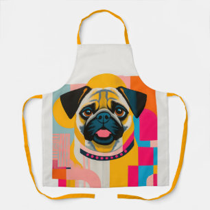 Delantal Apron con Pug