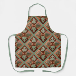 Delantal Apron con todas las hojas de Maple