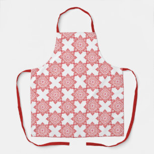 Delantal Apron con todos los medallones rojos