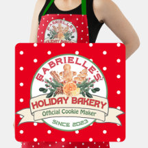Apron, creador oficial de cookies, Navidades perso