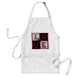 Delantal Apron cuadrado de amor