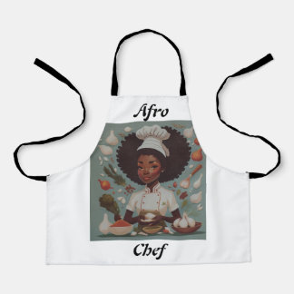 Delantal Apron Cute Afro Chef