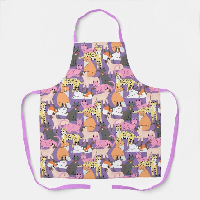 Delantal Apron Cute Cats (Anverso)