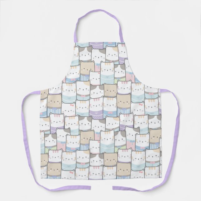Delantal Apron Cute Cats (Anverso)