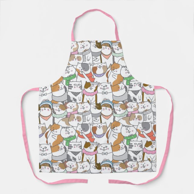 Delantal Apron Cute Cats (Anverso)