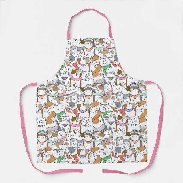 Delantal Apron Cute Cats (Anverso)