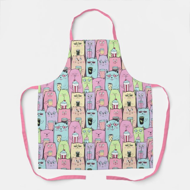 Delantal Apron Cute Cats (Anverso)