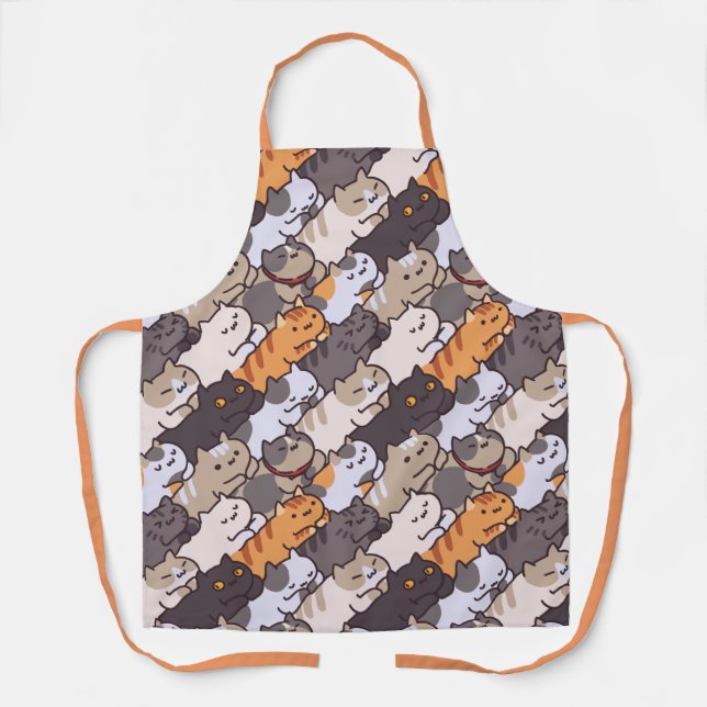 Delantal Apron Cute Cats (Anverso)