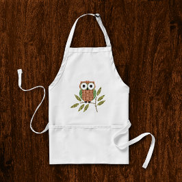 Delantal Apron Cute Owl Kitchen