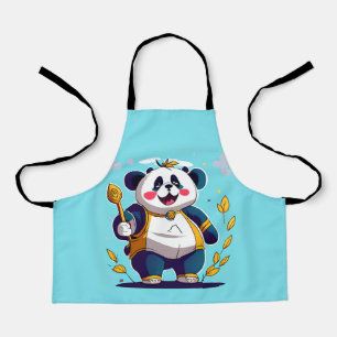 Delantal Apron Cute Panda Bear