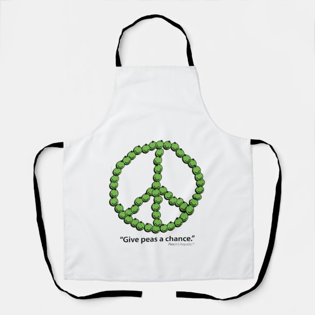Delantal Apron "Dale A Peas Una Oportunidad" (Anverso)