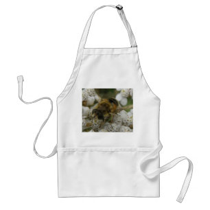 Delantal Apron de abejas y flores