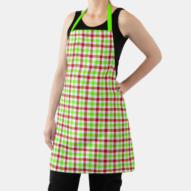 Delantal Apron de Apple Plaid (in situ)