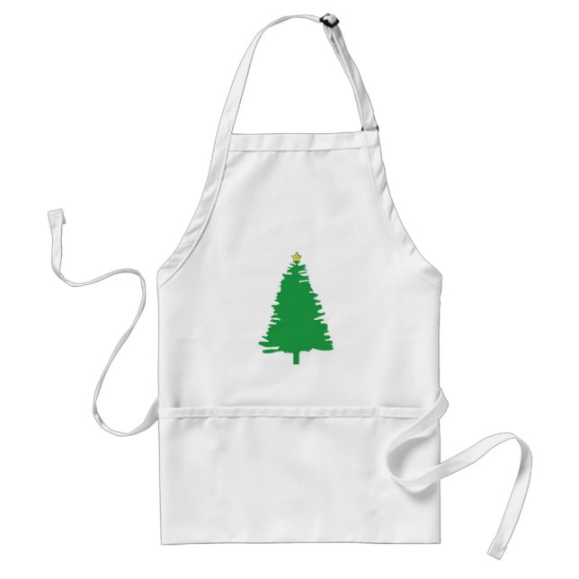 Delantal Apron de árbol de Navidad (Frente)