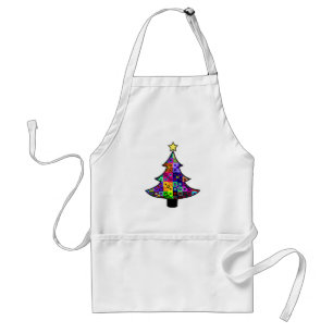 Delantal Apron de árbol de Navidad de chapa
