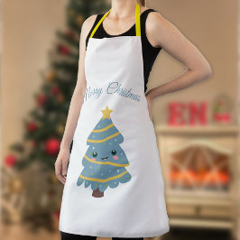 Delantal Apron de árbol de Navidad lindo