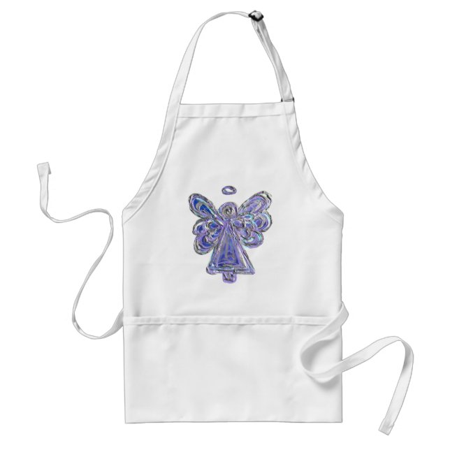 Delantal Apron de arte Angel Personalizado de Purple Guardi (Frente)