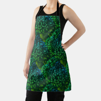 Delantal Apron de arte florido Apron Floral Art Cook's Apro