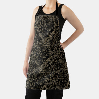 Delantal Apron de arte florido Apron Floral Art Cook's Apro